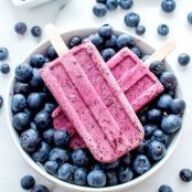 Vegan Blueberry Coconut Popsicles (V, Gluten Free, Dairy Free, Paleo)